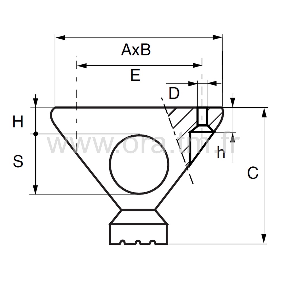 SUP3 - SUPPORT DE PIVOTEMENT - TUBE CYLINDRIQUE